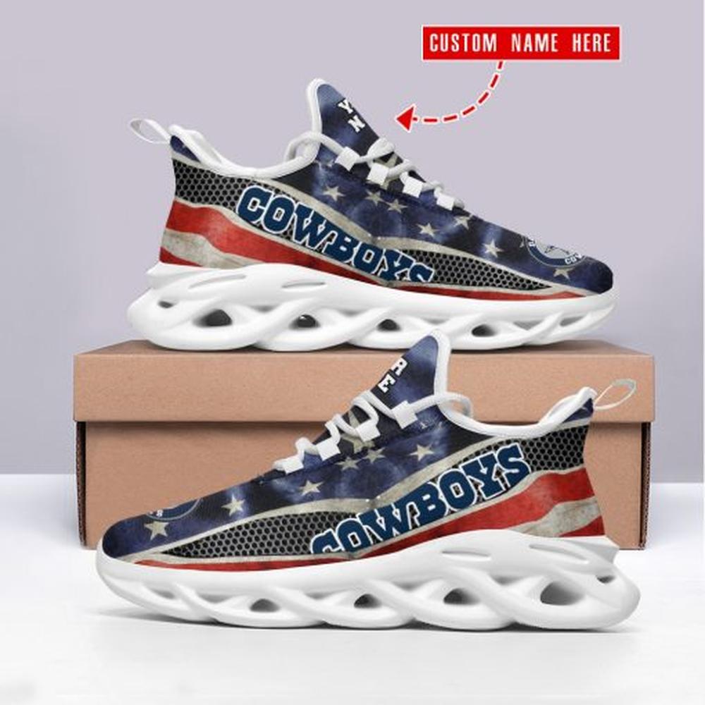Ideafootwear Dallas Cowboys Max Soul Shoes Sneakers For Men And Women 204