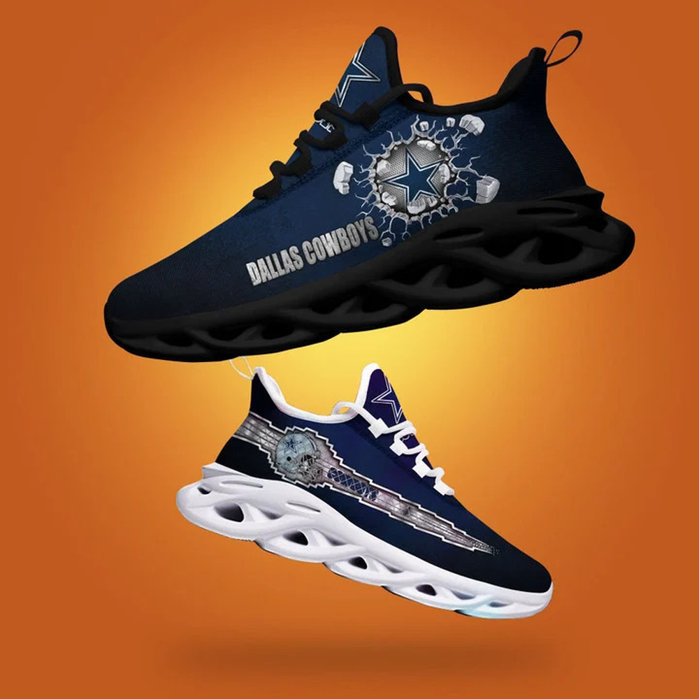 Ideafootwear Dallas Cowboys Max Soul Shoes Sneakers For Men And Women 5