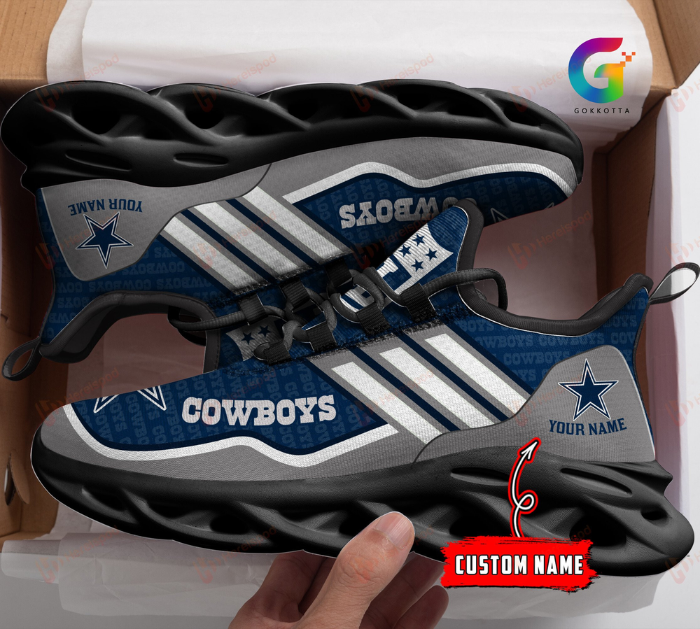 Ideafootwear Dallas Cowboys Max Soul Shoes Sneakers For Men And Women 238