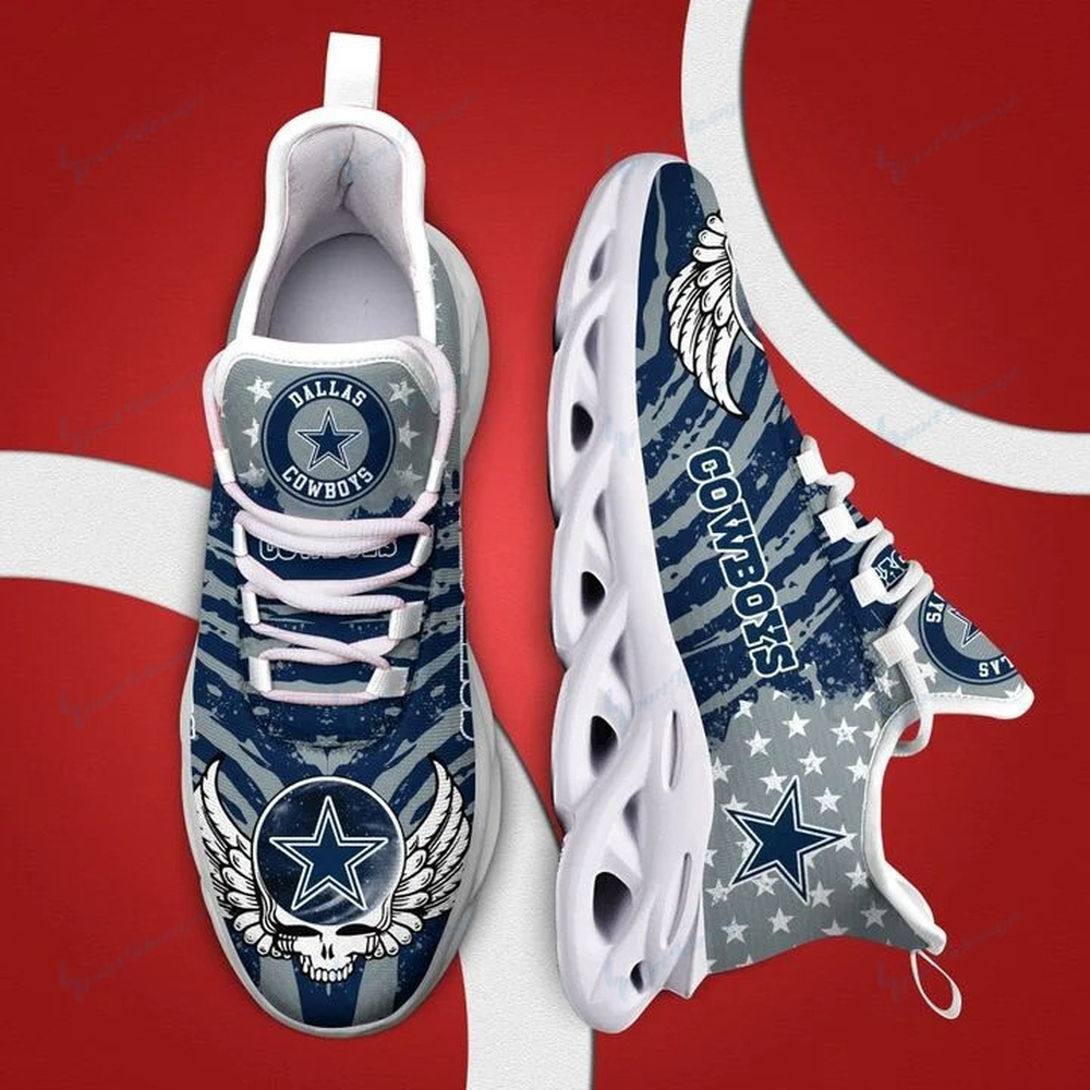 Ideafootwear Dallas Cowboys Max Soul Shoes Sneakers For Men And Women 80