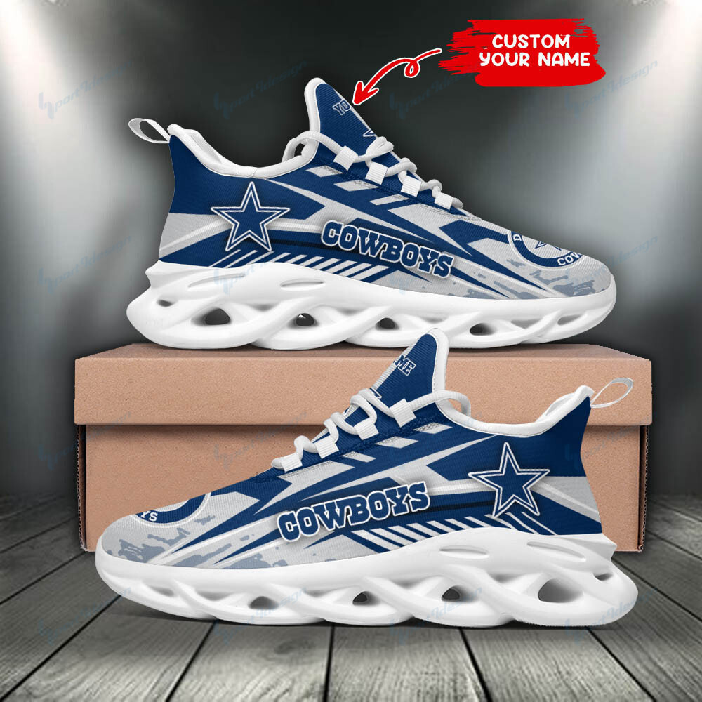 Ideafootwear Dallas Cowboys Max Soul Shoes Sneakers For Men And Women 184