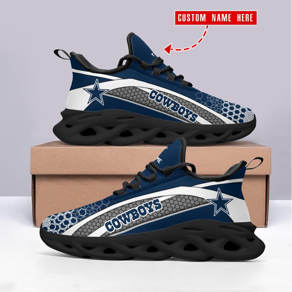 Ideafootwear Dallas Cowboys Max Soul Shoes Sneakers For Men And Women 166