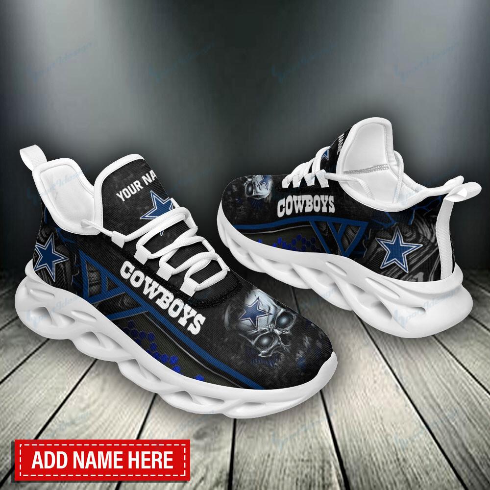 Ideafootwear Dallas Cowboys Max Soul Shoes Sneakers For Men And Women 186