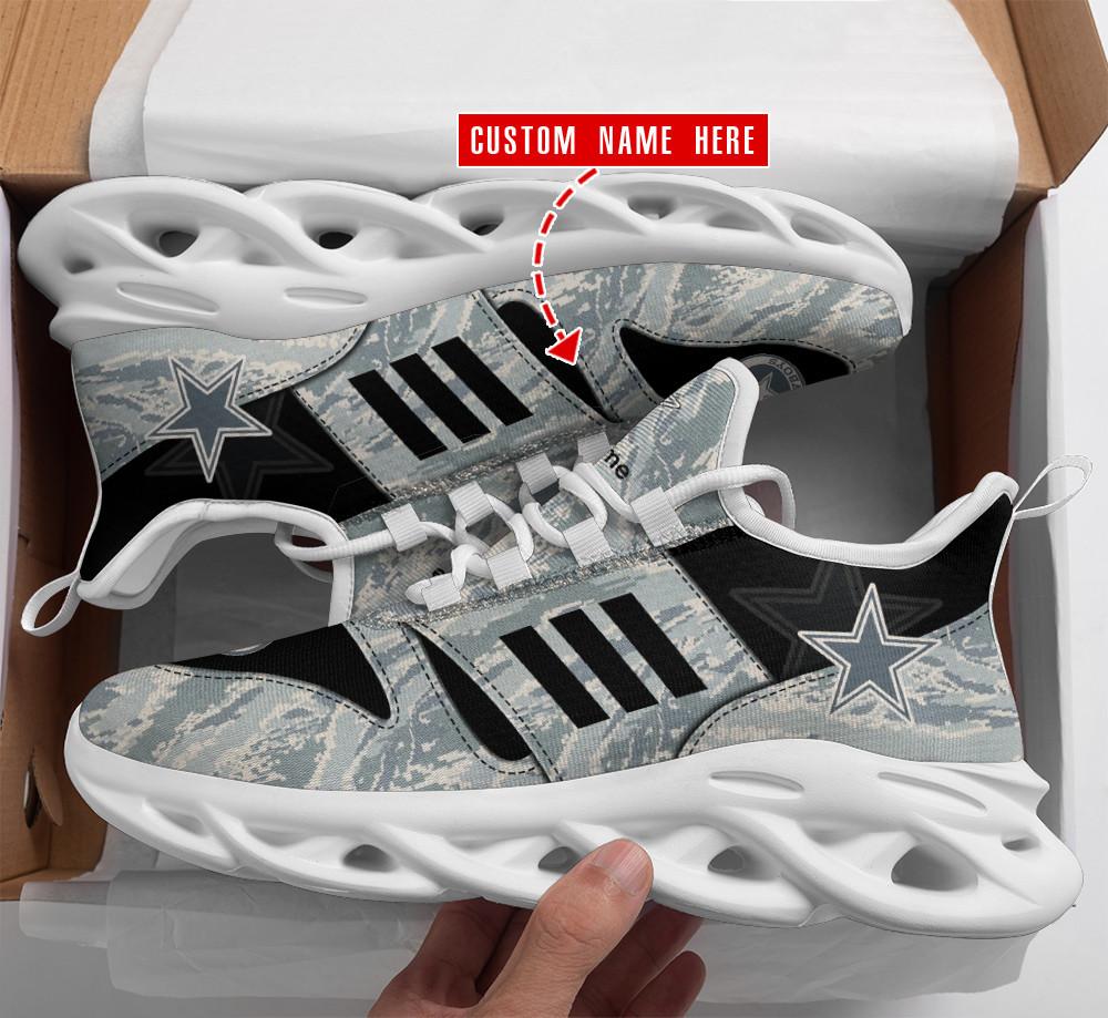 Ideafootwear Dallas Cowboys Max Soul Shoes Sneakers For Men And Women 227