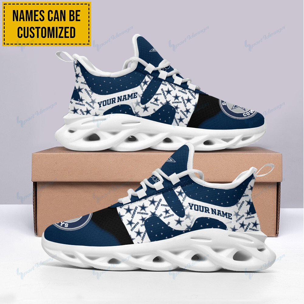 Ideafootwear Dallas Cowboys Max Soul Shoes Sneakers For Men And Women 193