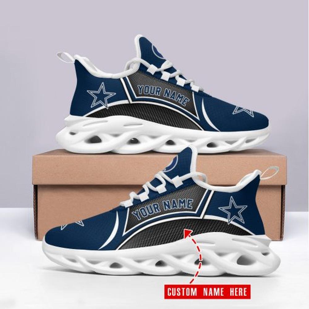 Ideafootwear Dallas Cowboys Max Soul Shoes Sneakers For Men And Women 194