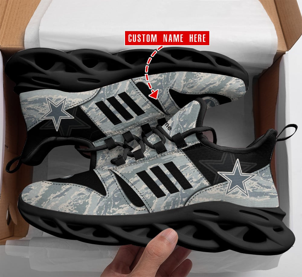 Ideafootwear Dallas Cowboys Max Soul Shoes Sneakers For Men And Women 227