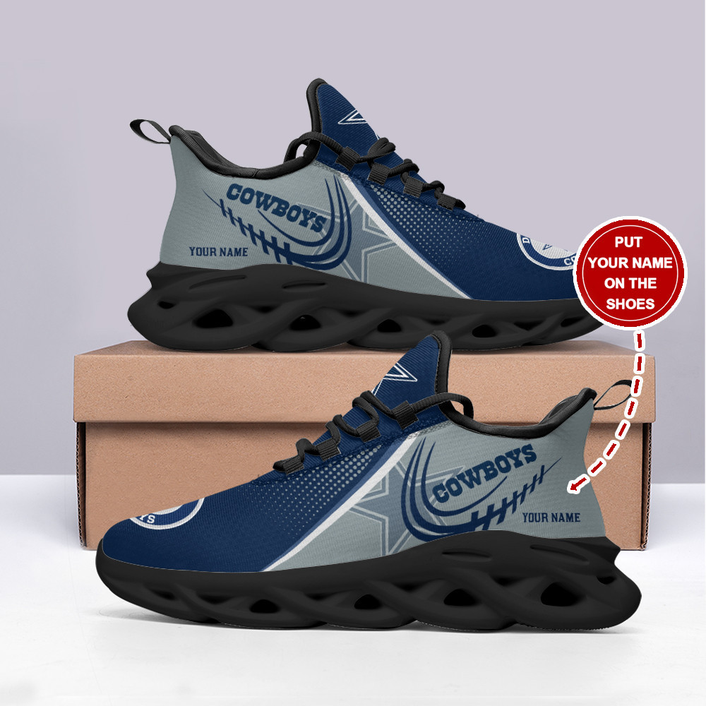 Ideafootwear Dallas Cowboys Max Soul Shoes Sneakers For Men And Women 244