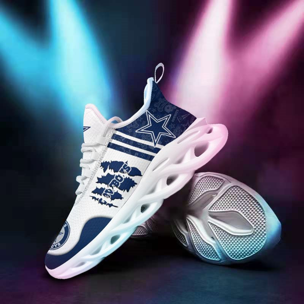 Ideafootwear Dallas Cowboys Max Soul Shoes Sneakers For Men And Women 4