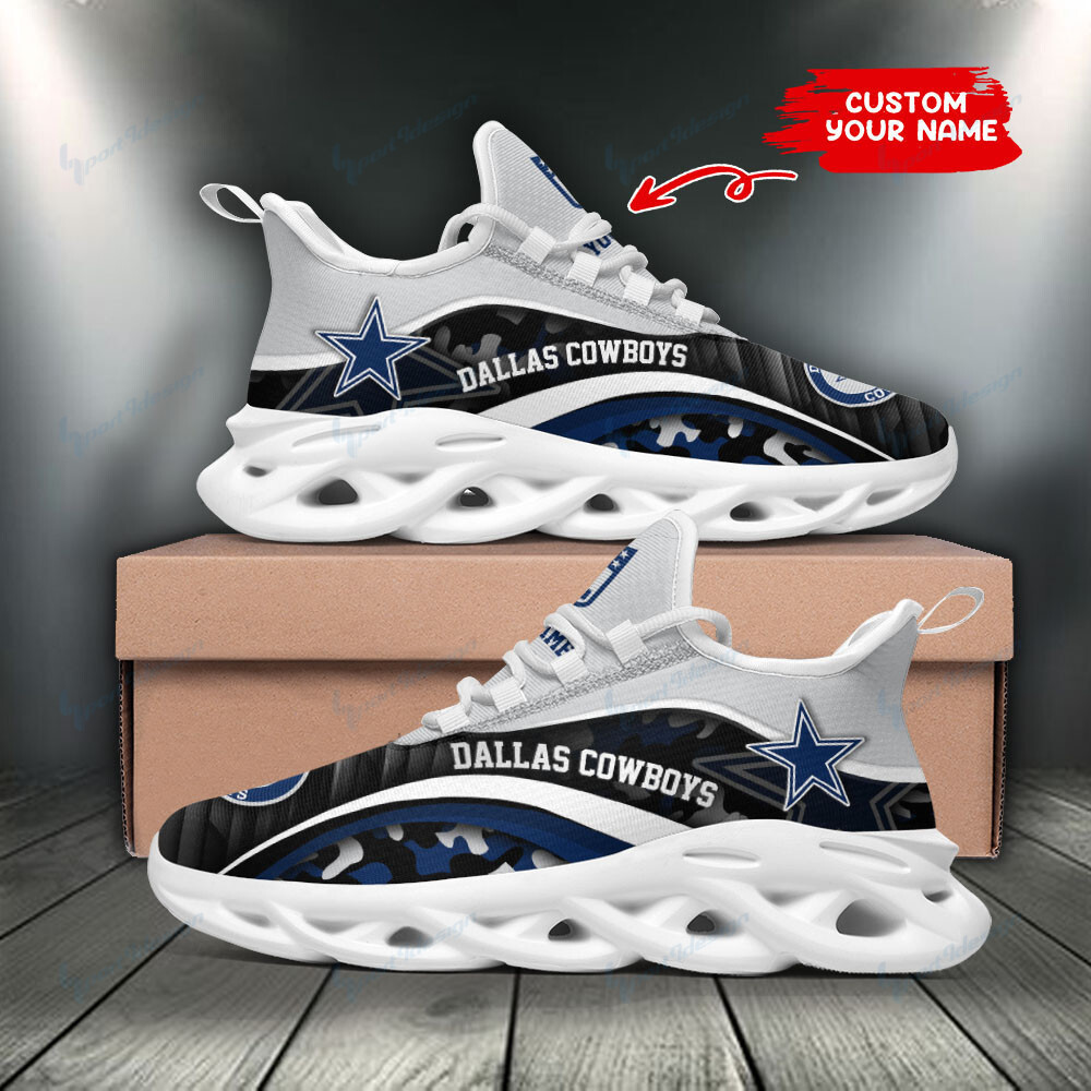 Ideafootwear Dallas Cowboys Max Soul Shoes Sneakers For Men And Women 187
