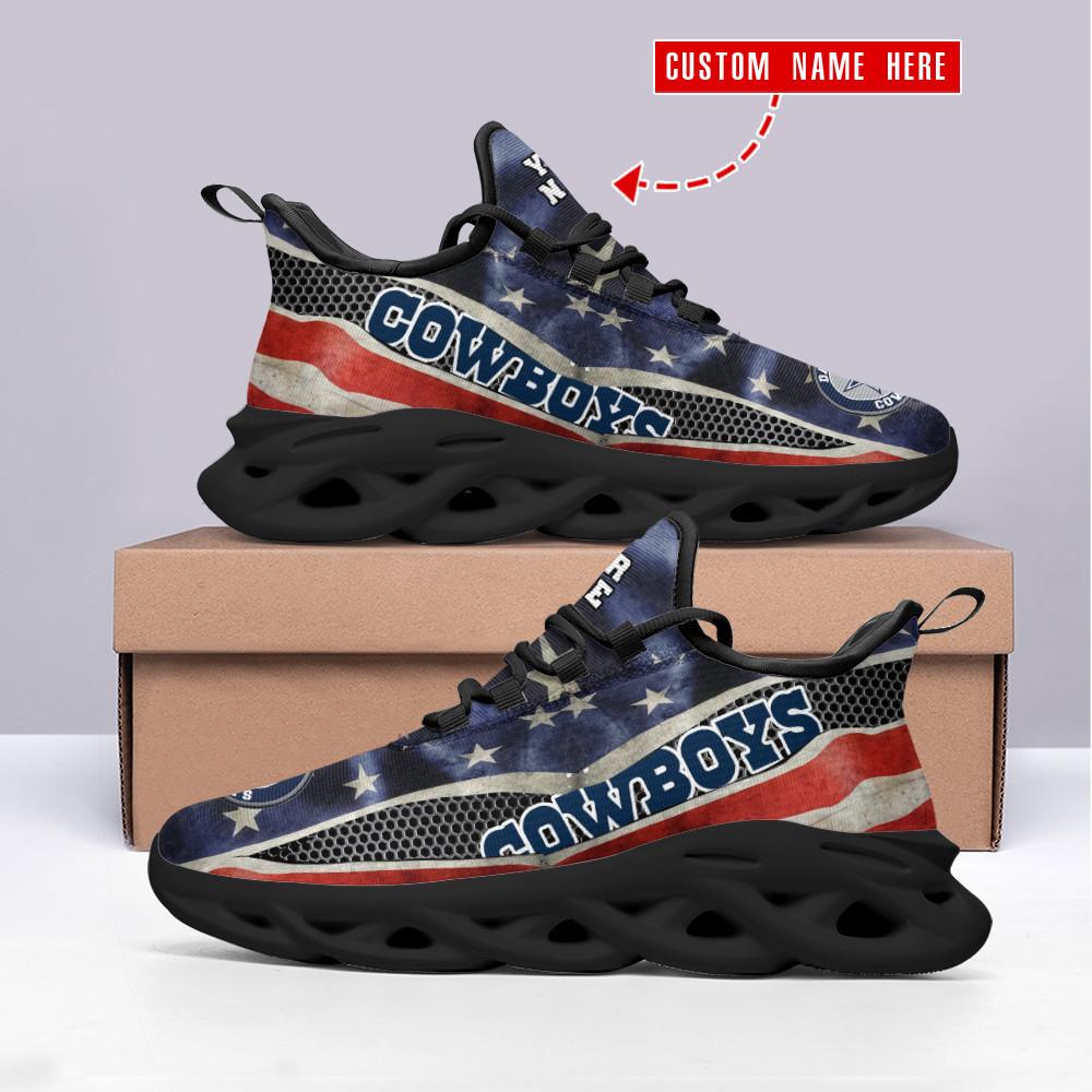 Ideafootwear Dallas Cowboys Max Soul Shoes Sneakers For Men And Women 204