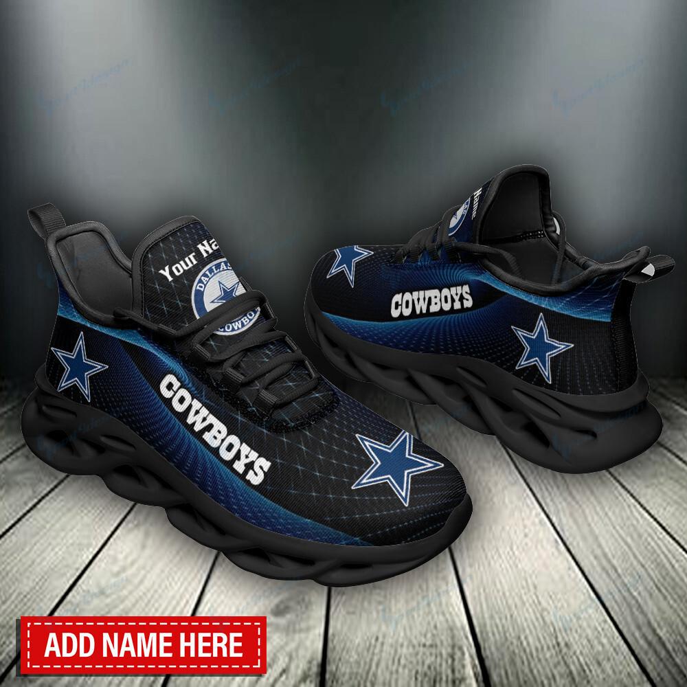Ideafootwear Dallas Cowboys Max Soul Shoes Sneakers For Men And Women 182