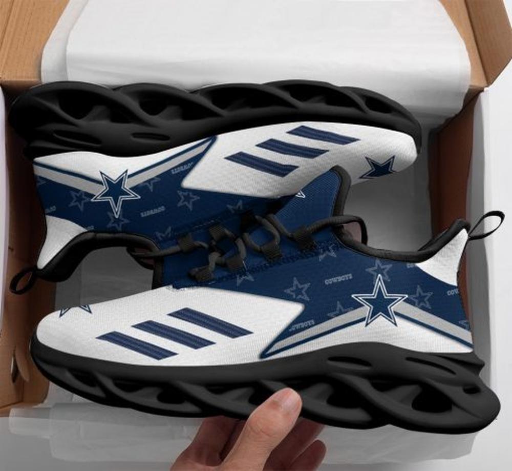 Ideafootwear Dallas Cowboys Max Soul Shoes Sneakers For Men And Women 281