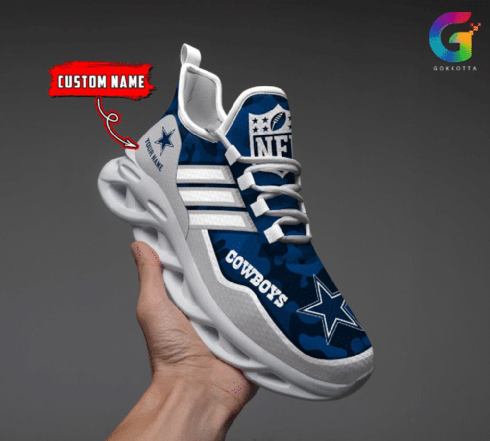 Ideafootwear Dallas Cowboys Max Soul Shoes Sneakers For Men And Women 191