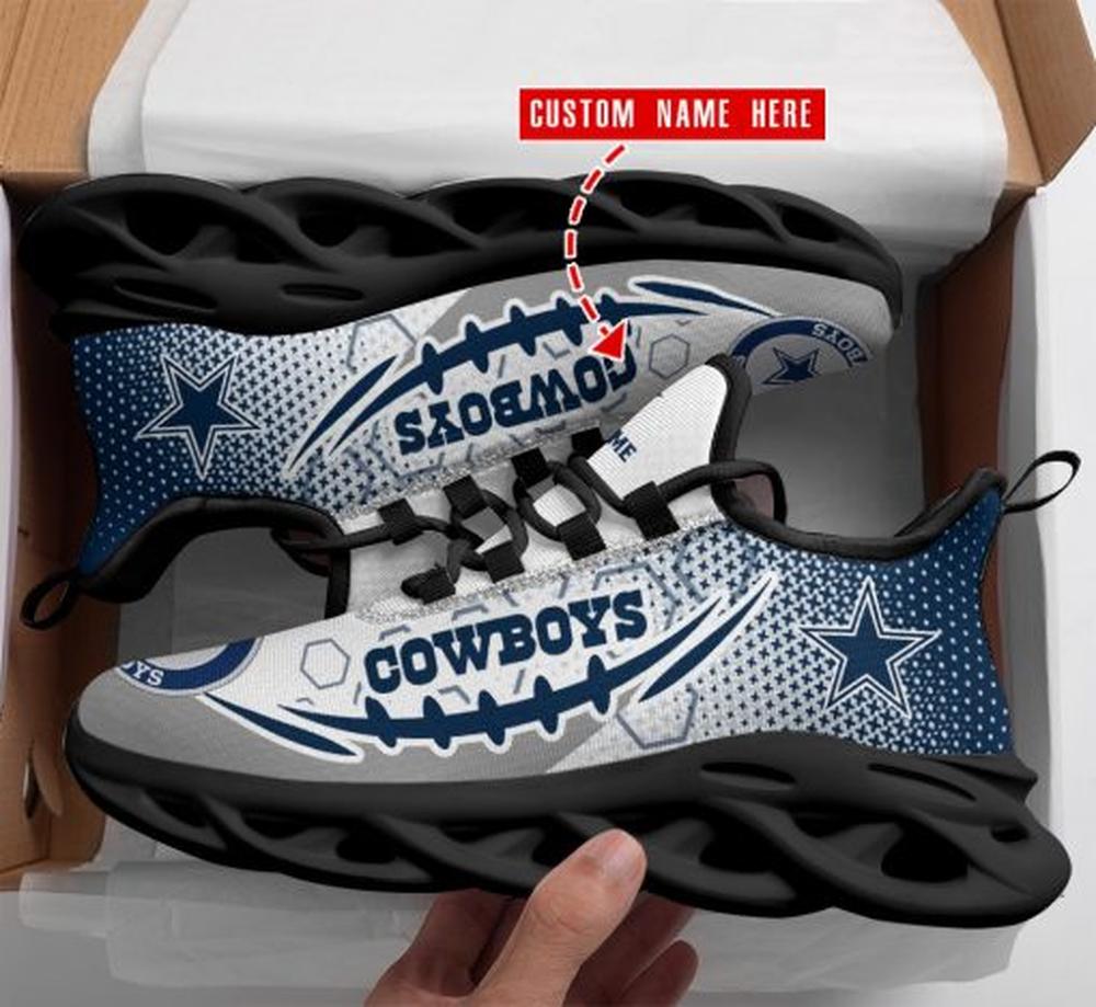 Ideafootwear Dallas Cowboys Max Soul Shoes Sneakers For Men And Women 177