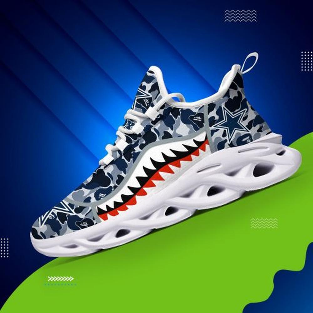 Ideafootwear Dallas Cowboys Max Soul Shoes Sneakers For Men And Women 273