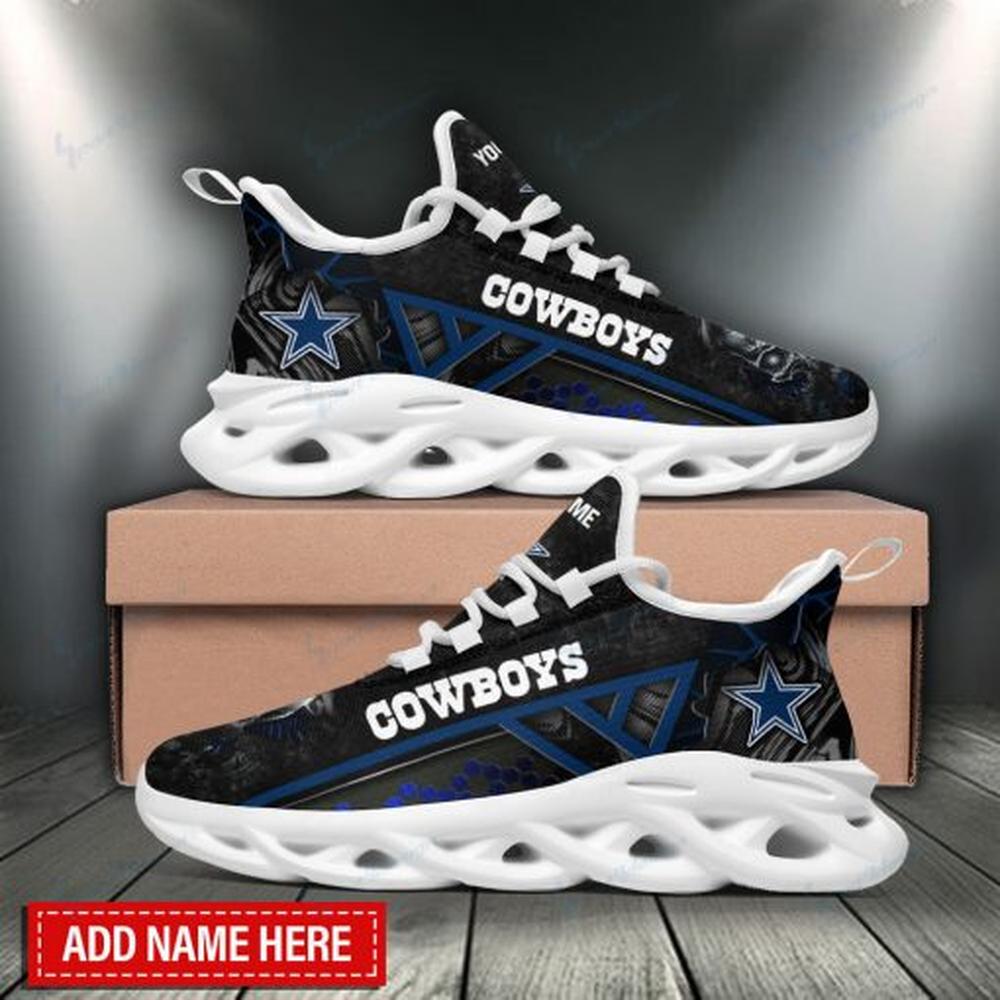 Ideafootwear Dallas Cowboys Max Soul Shoes Sneakers For Men And Women 186