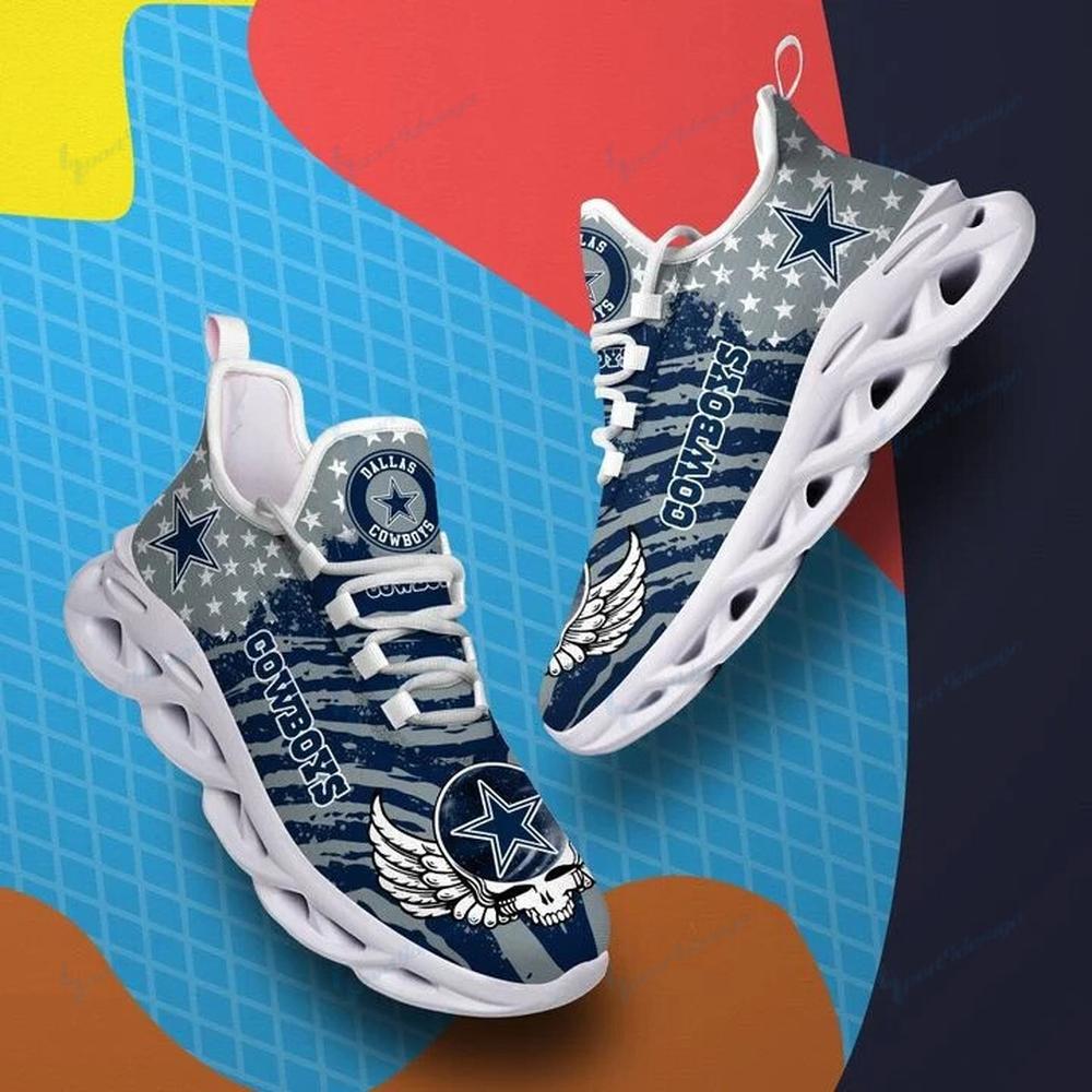 Ideafootwear Dallas Cowboys Max Soul Shoes Sneakers For Men And Women 80