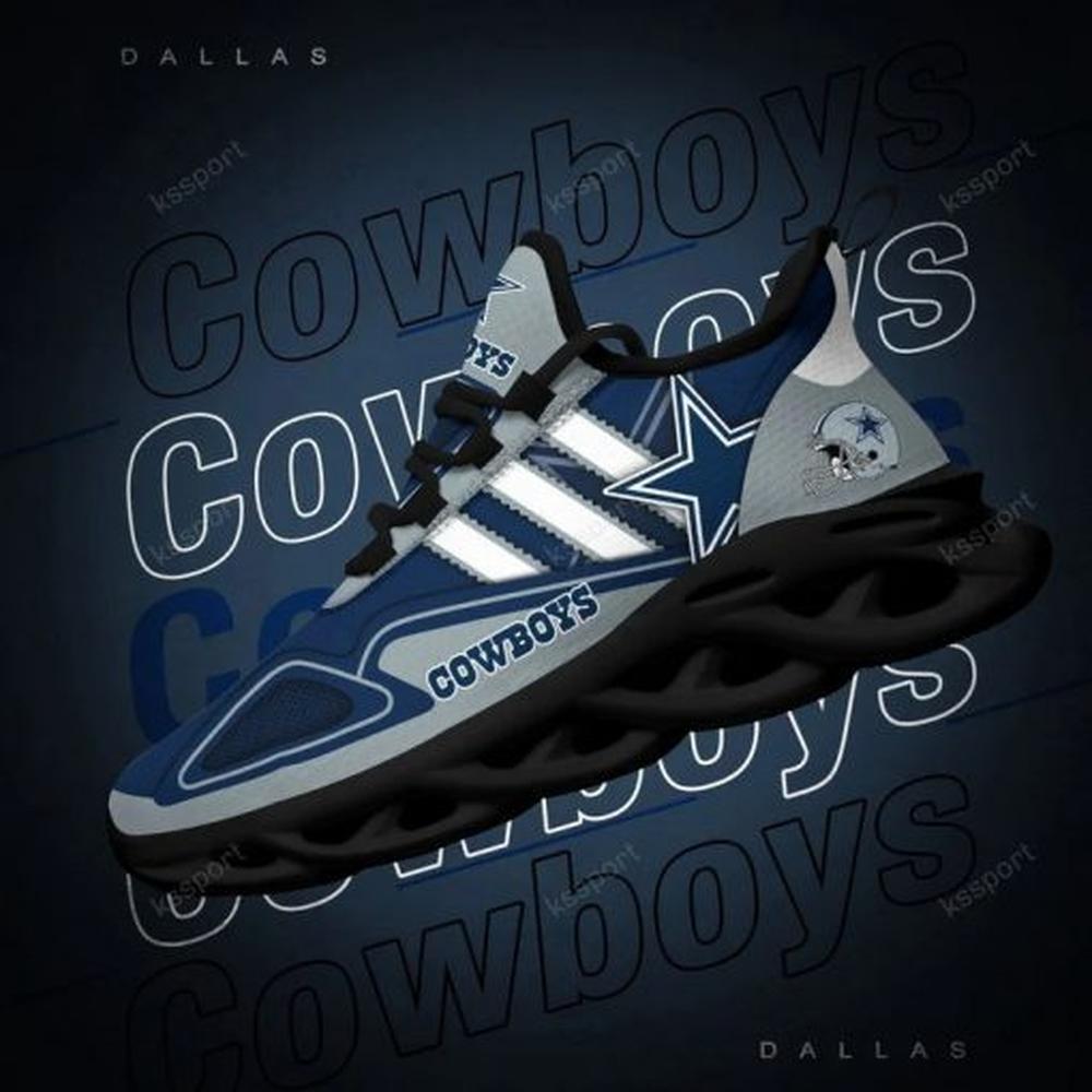 Ideafootwear Dallas Cowboys Max Soul Shoes Sneakers For Men And Women 124