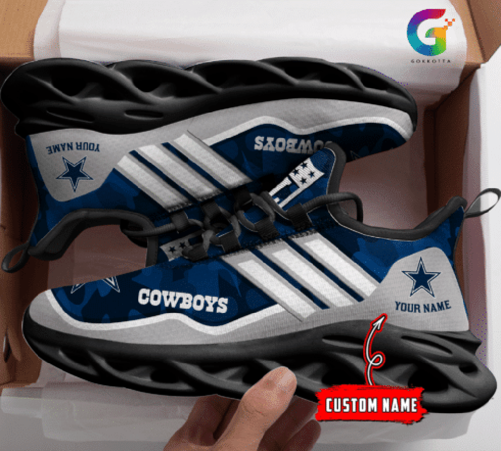 Ideafootwear Dallas Cowboys Max Soul Shoes Sneakers For Men And Women 191