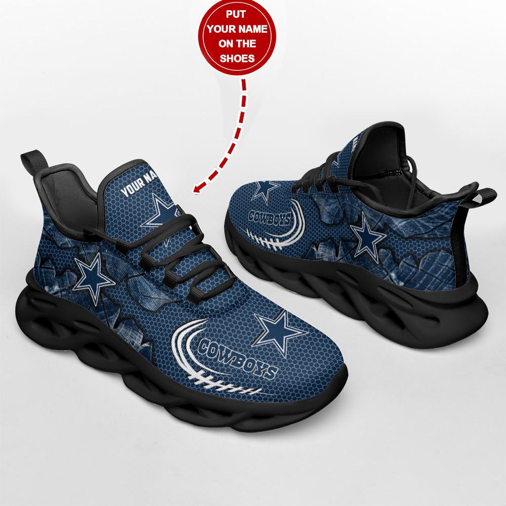 Ideafootwear Dallas Cowboys Max Soul Shoes Sneakers For Men And Women 225