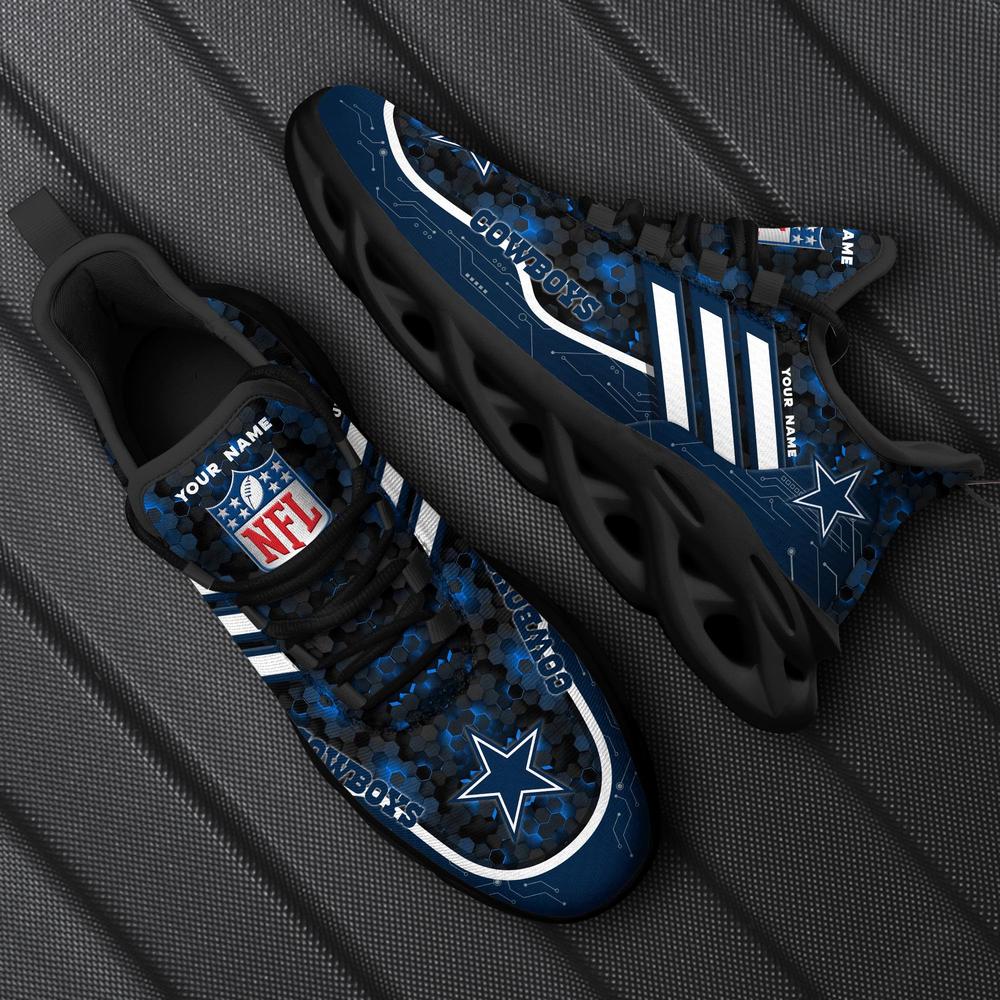 Ideafootwear Dallas Cowboys Max Soul Shoes Sneakers For Men And Women 263