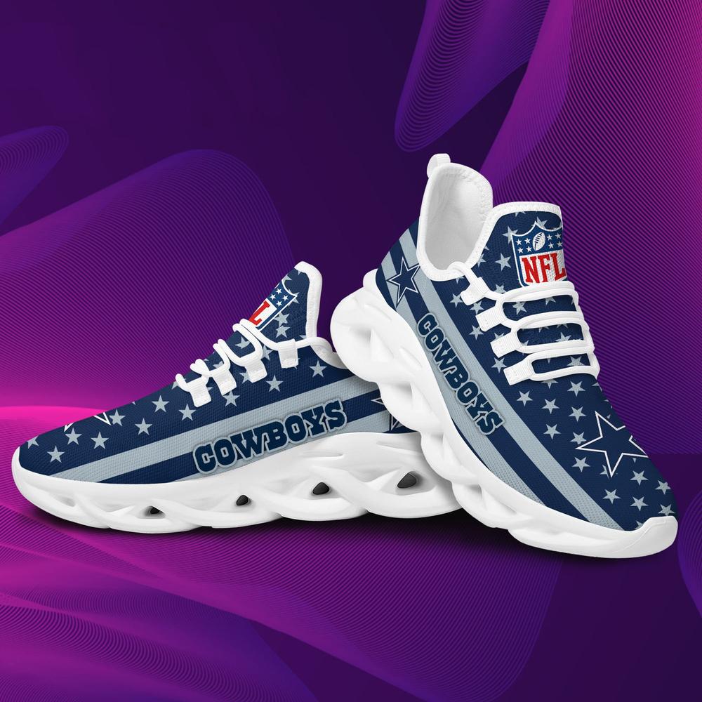 Ideafootwear Dallas Cowboys Max Soul Shoes Sneakers For Men And Women 38
