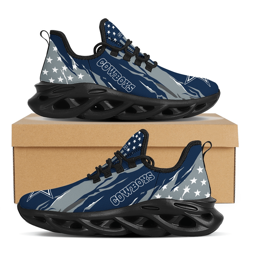 Ideafootwear Dallas Cowboys Max Soul Shoes Sneakers For Men And Women 153