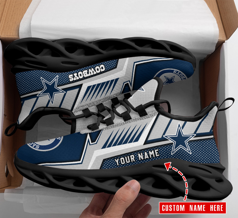 Ideafootwear Dallas Cowboys Max Soul Shoes Sneakers For Men And Women 199