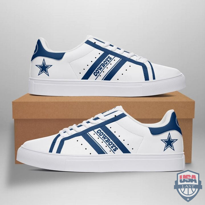 Ideafootwear Dallas Cowboys Skate Stan Shoes Sneakes For Men And Women 6