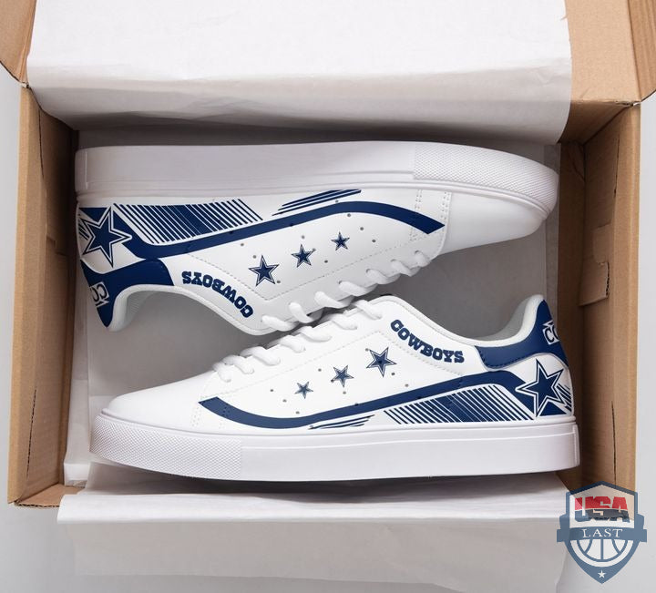 Ideafootwear Dallas Cowboys Skate Stan Shoes Sneakes For Men And Women 10