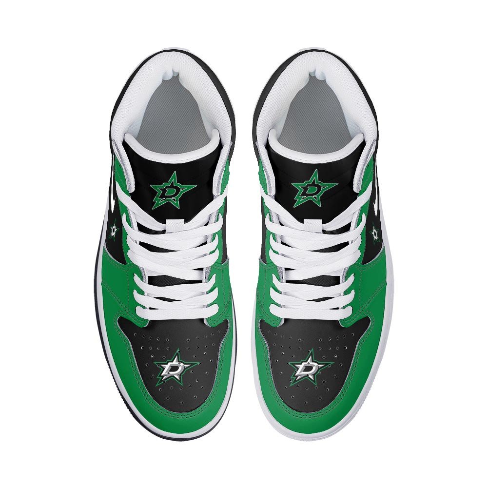 Ideafootwear Dallas Stars AJ1 High Sneakers Shoes For Men And Women 5