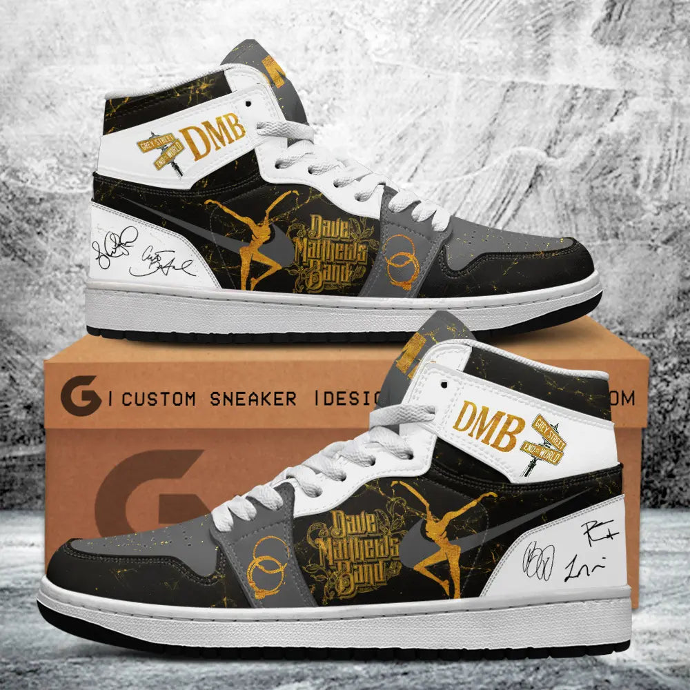 Ideafootwear Dave Matthews Band AJ1 High Sneakers Shoes For Men And Women 2