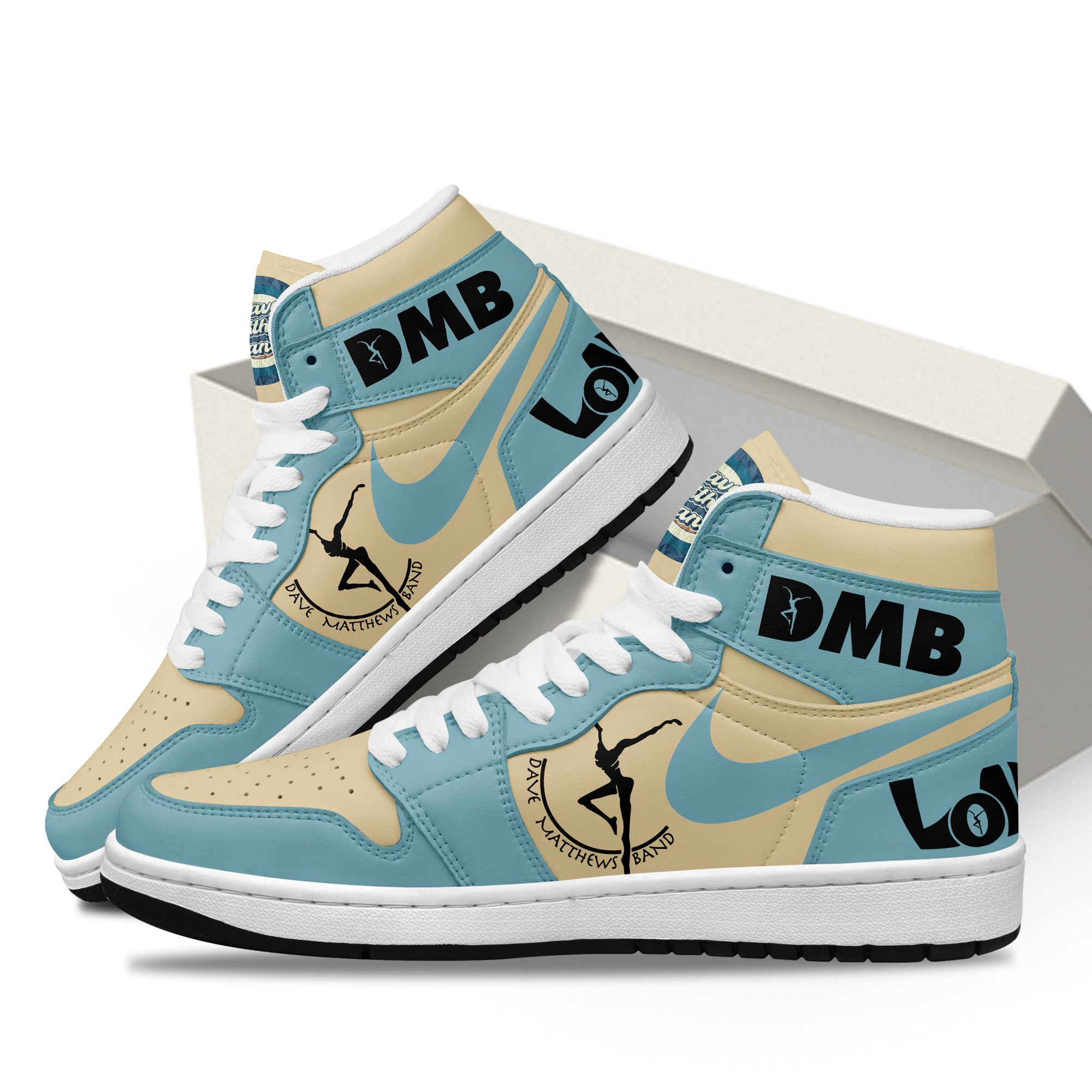 Ideafootwear Dave Matthews Band AJ1 High Sneakers Shoes For Men And Women 7