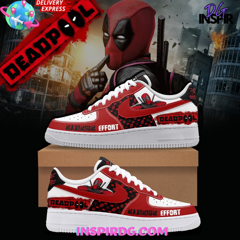 Ideafootwear Deadpool Air Low-Top Sneakers Shoes For Men And Women 5