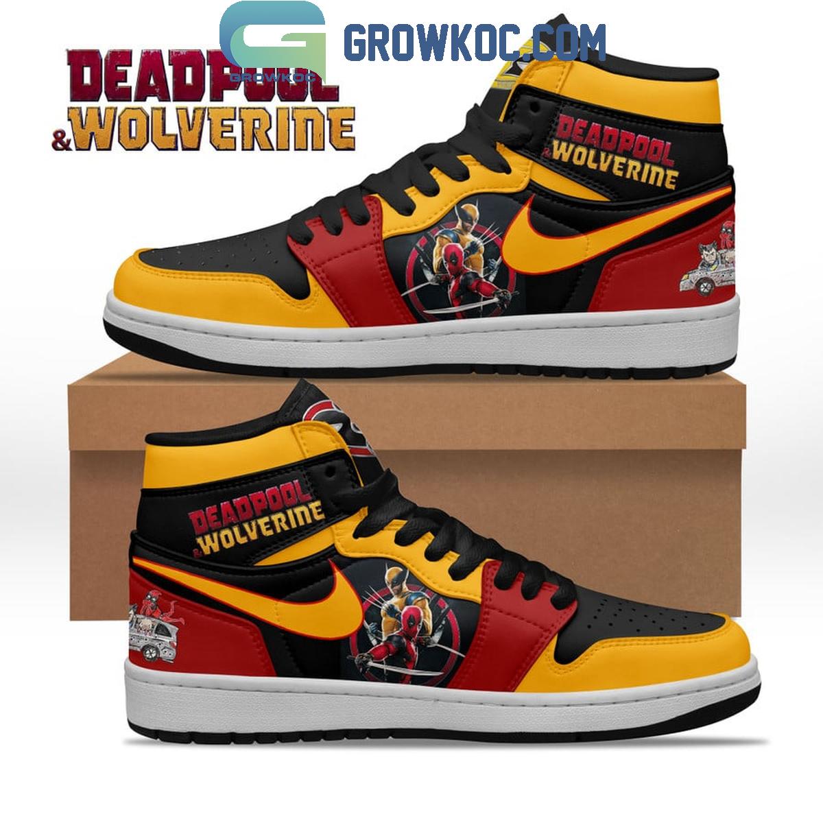 Ideafootwear Deadpool AJ1 High Sneakers Shoes For Men And Women 4