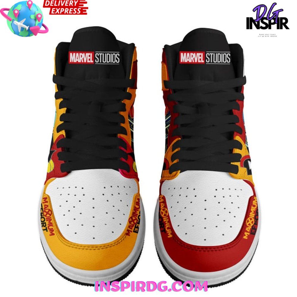 Ideafootwear Deadpool AJ1 High Sneakers Shoes For Men And Women 5