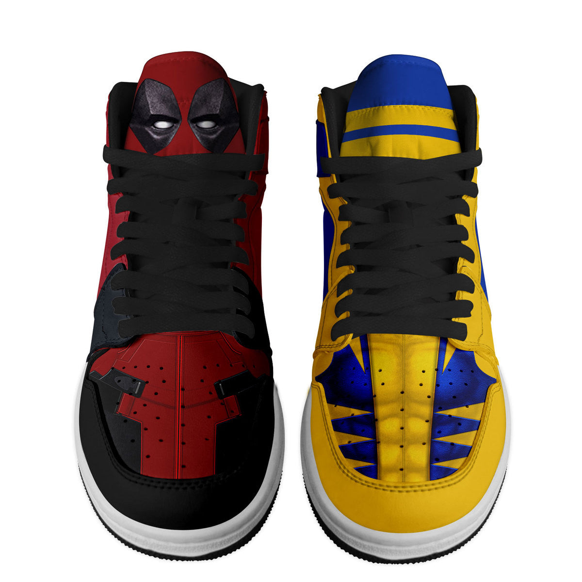 Ideafootwear Deadpool & Wolverine AJ1 High Sneakers Shoes For Men And Women 1