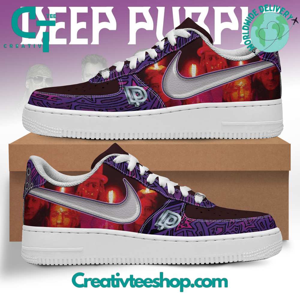Ideafootwear Deep Purple Air Low-Top Sneakers Shoes For Men And Women 1