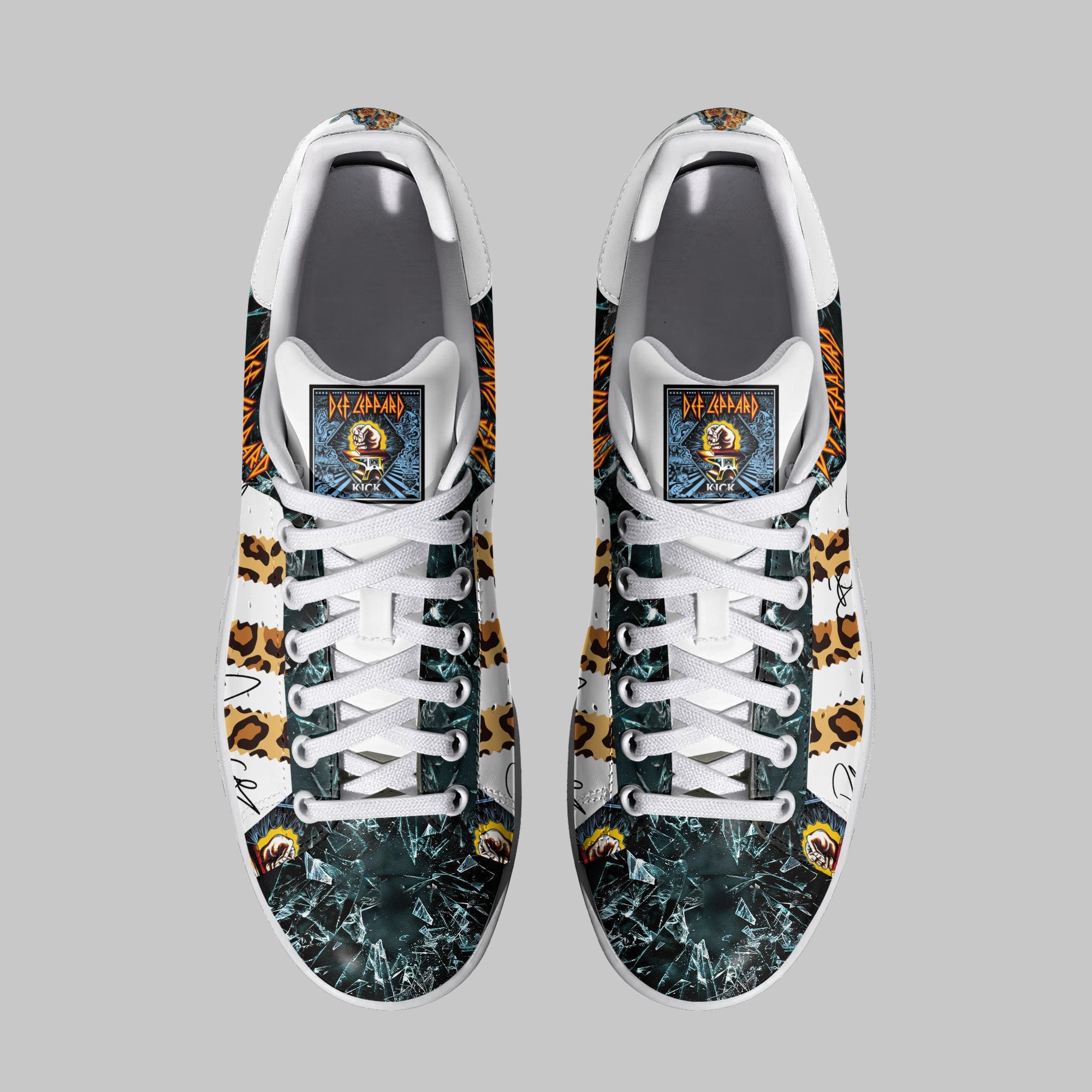 Ideafootwear Def Leppard Skate Stan Shoes Sneakes For Men And Women 1