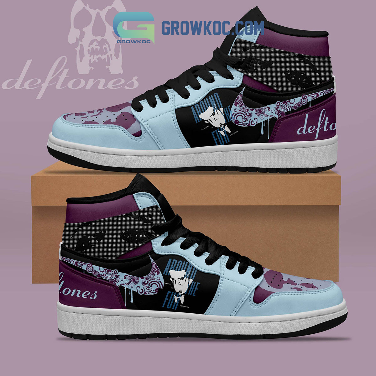 Ideafootwear Deftones AJ1 High Sneakers Shoes For Men And Women 1