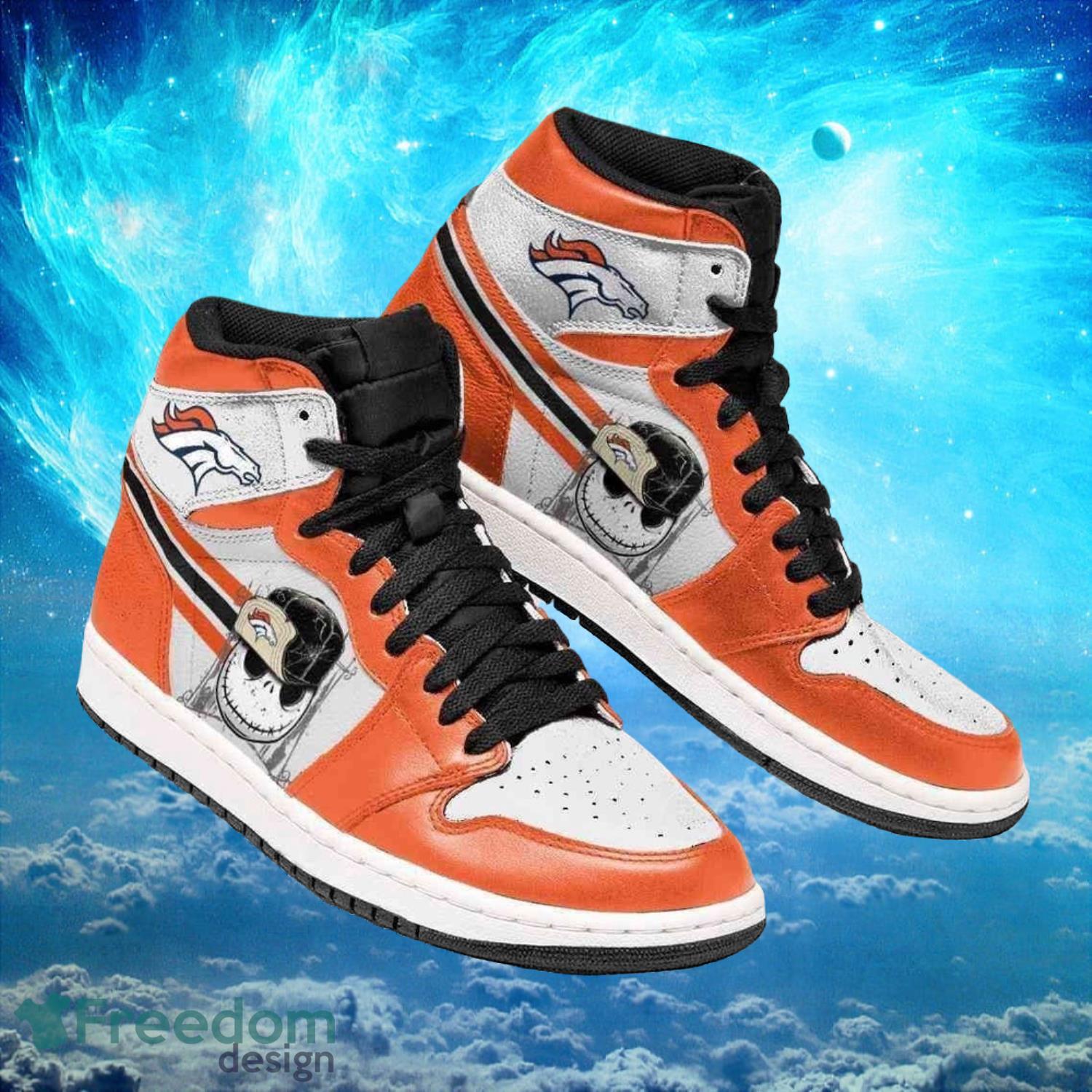 Ideafootwear Denver Broncos AJ1 High Sneakers Shoes For Men And Women 9