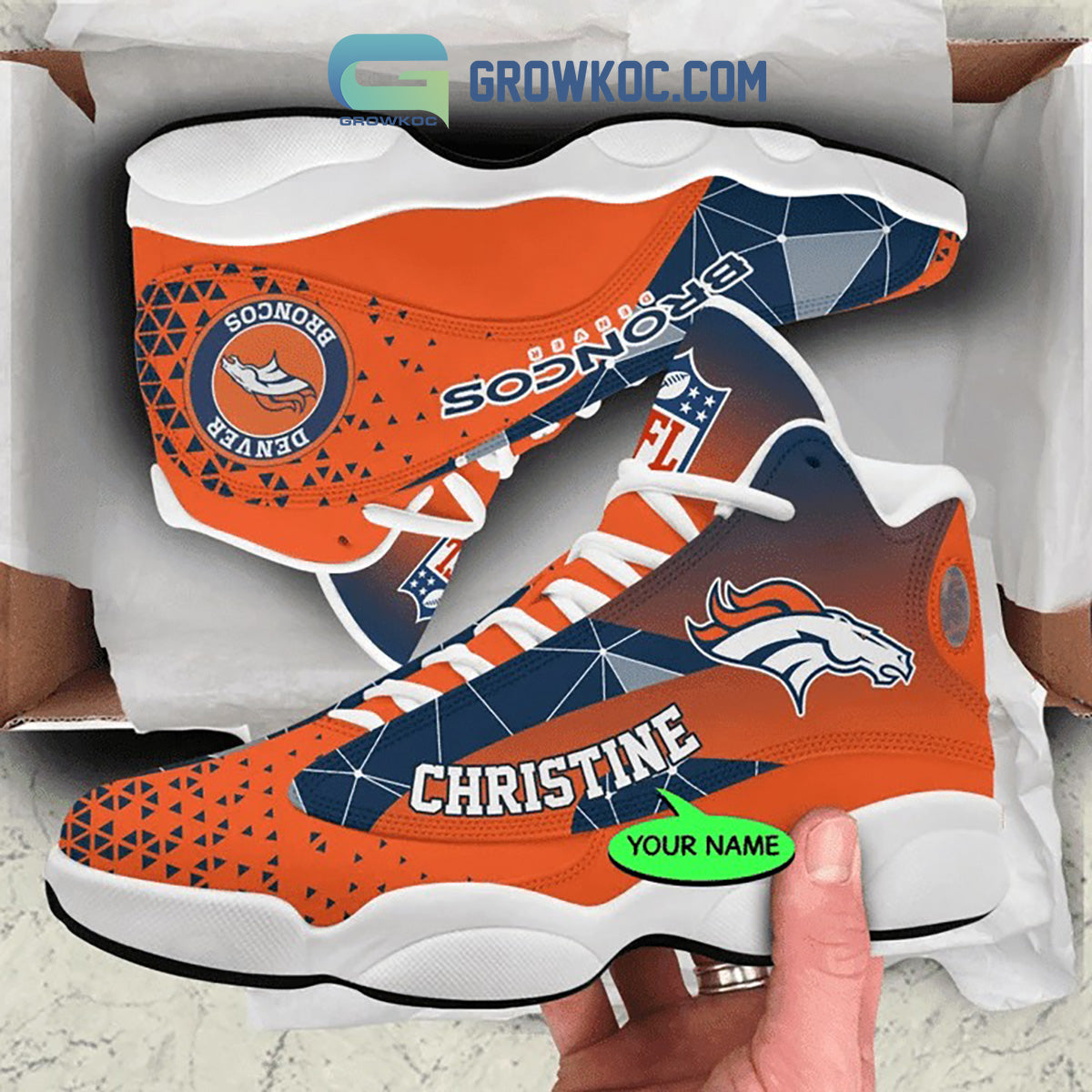 Ideafootwear Denver Broncos AJ13 Sneakers Shoes For Men And Women 5