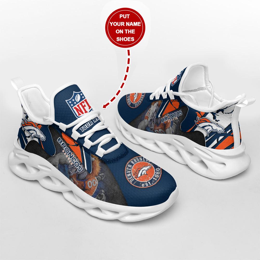 Ideafootwear Denver Broncos Max Soul Shoes Sneakers For Men And Women 36