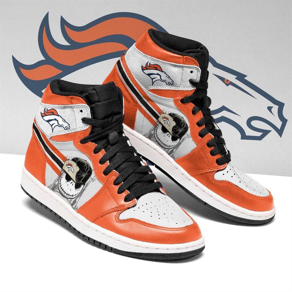 Ideafootwear Denver Broncos NFL AJ1 High Sneakers Shoes For Men And Women 7