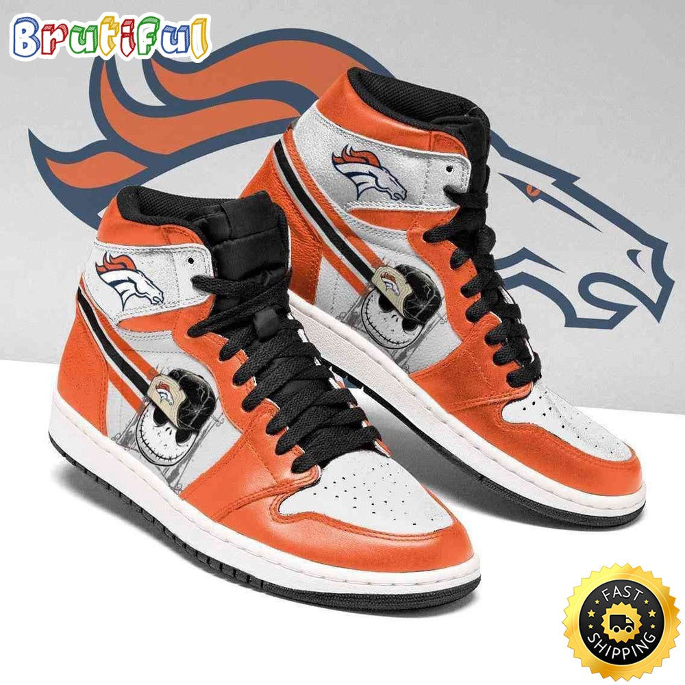 Ideafootwear Denver Broncos NFL AJ1 High Sneakers Shoes For Men And Women 16