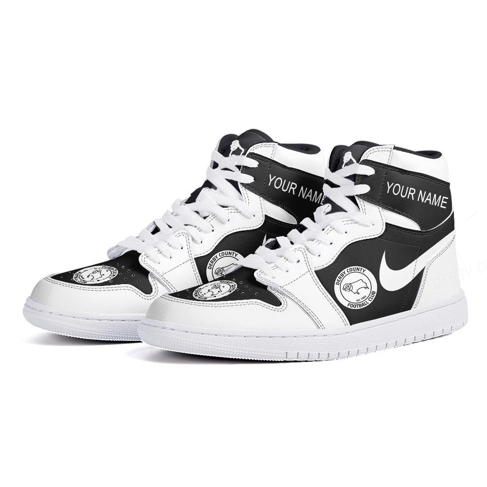 Ideafootwear Derby County AJ1 High Sneakers Shoes For Men And Women 1