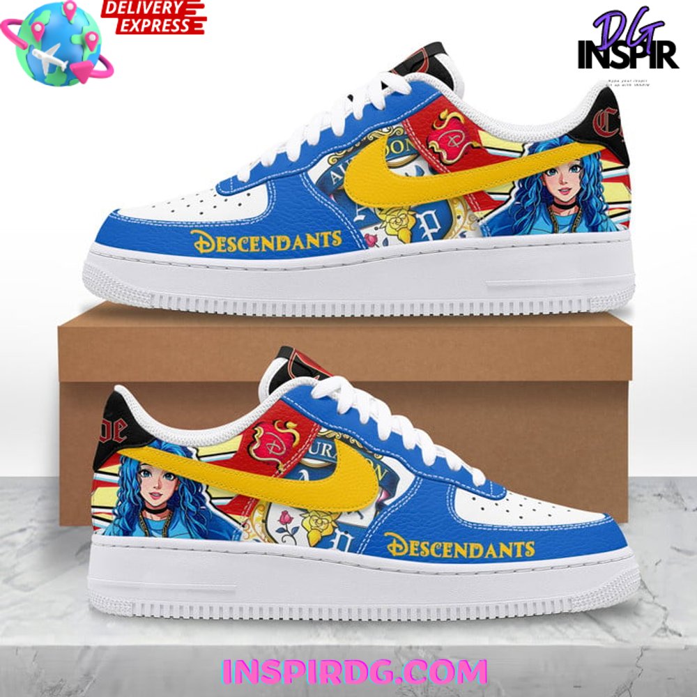 Ideafootwear Descendants Air Low-Top Sneakers Shoes For Men And Women 3