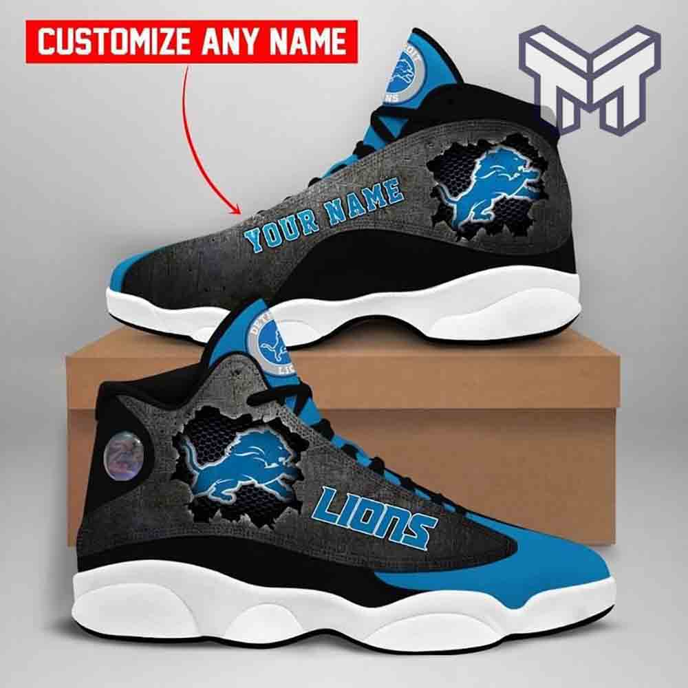 Ideafootwear Detroit Lions AJ13 Sneakers Shoes For Men And Women 1