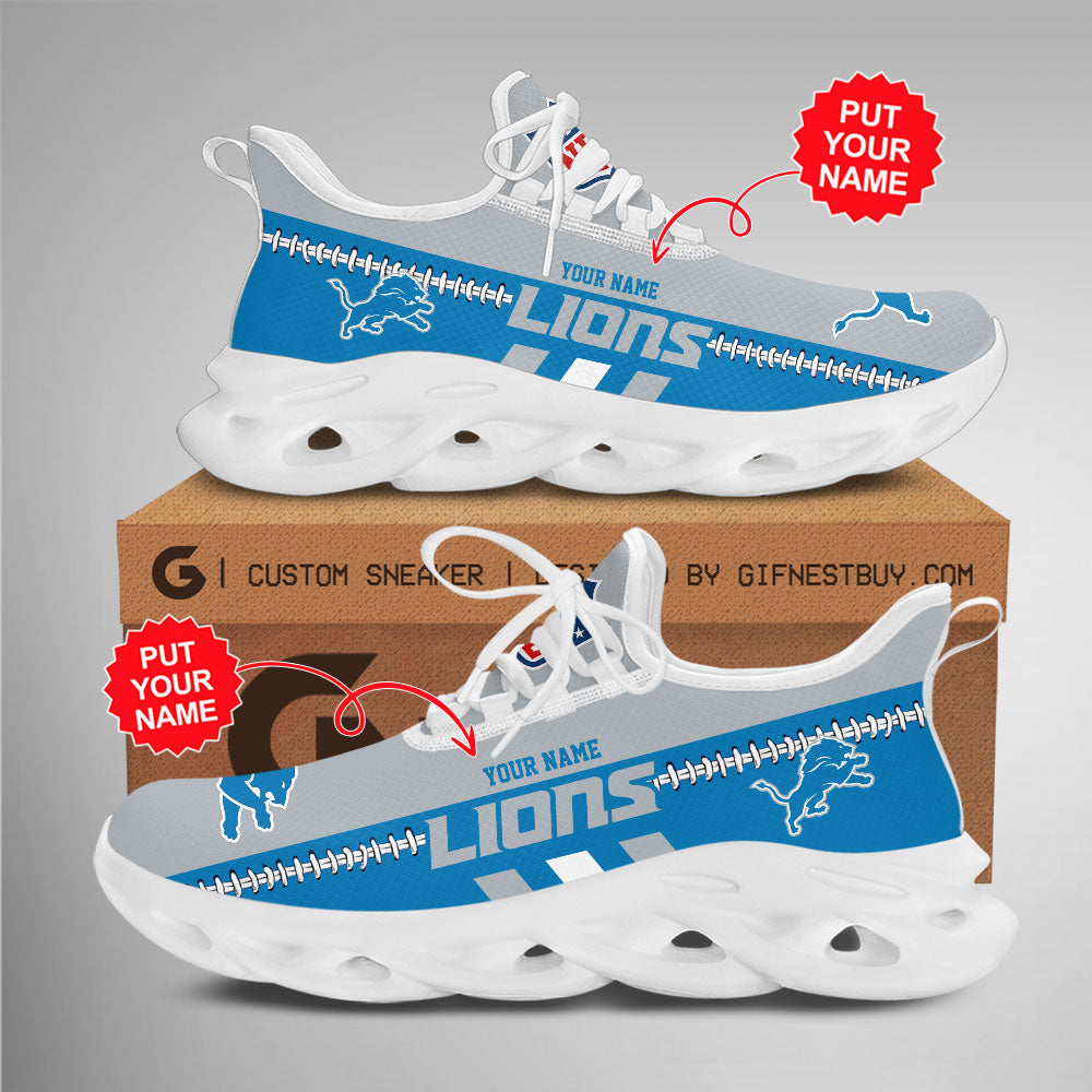 Ideafootwear Detroit Lions Max Soul Shoes Sneakers For Men And Women 13
